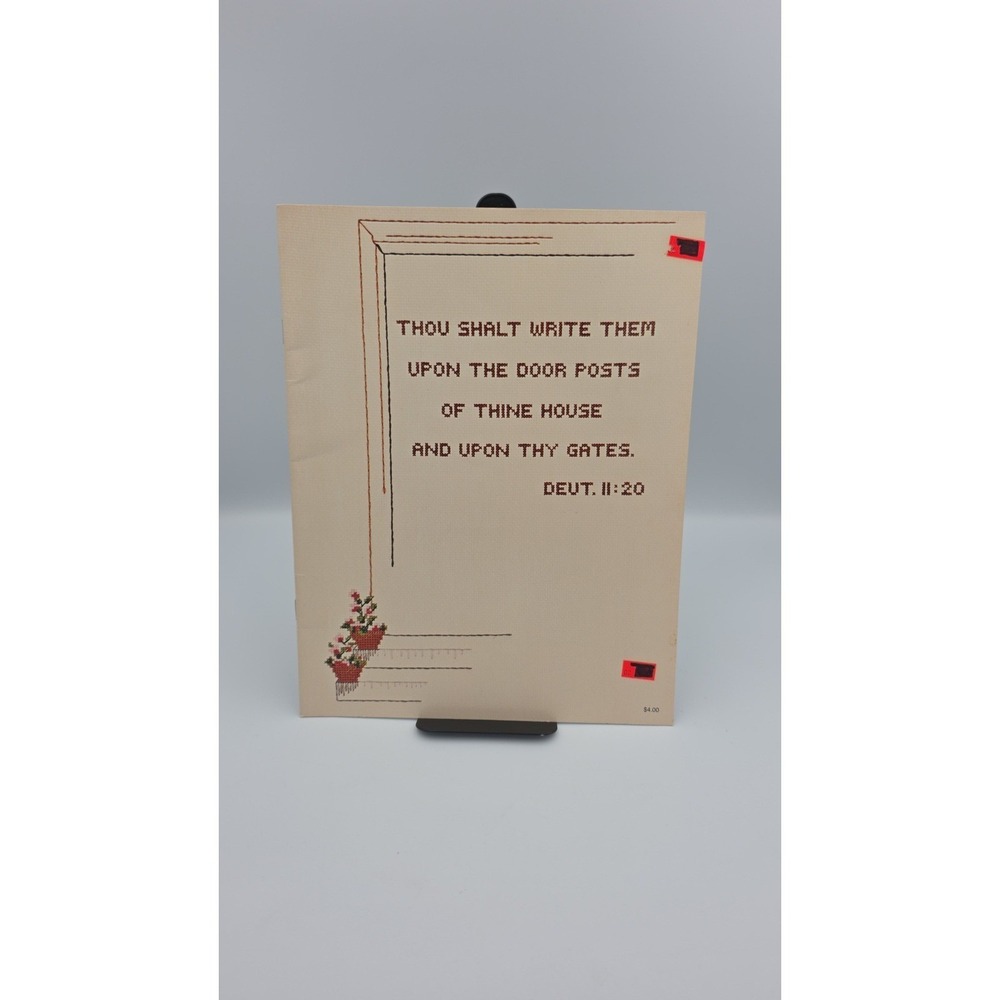 Thou Shall Write Them, 1979, Cross Stitch Pattern Booklet